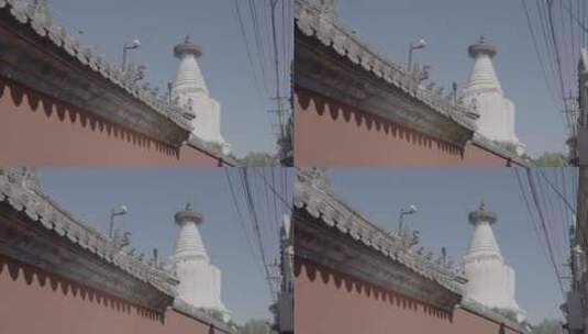 白塔寺 北京妙应寺高清在线视频素材下载