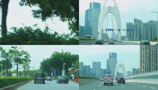 城市道路交通，高速公路4K视频素材高清在线视频素材下载