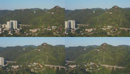 重庆南山航拍素材高清在线视频素材下载