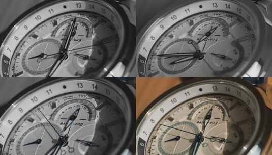 手表时钟实拍镜头高清在线视频素材下载