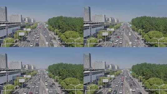 城市街道车流交通环境高清在线视频素材下载