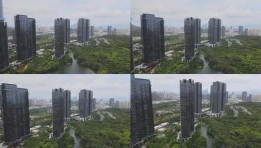 深圳城市房地产航拍高清在线视频素材下载