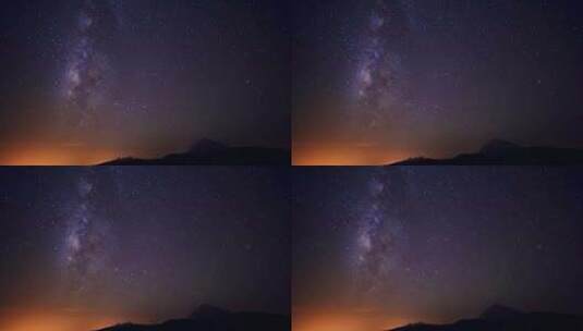 银河延时 风光延时 流星夜景高清在线视频素材下载