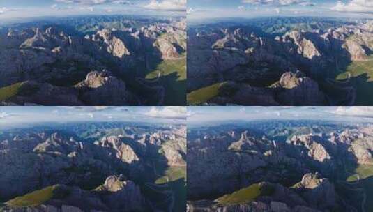 扎尕那的山峰高清在线视频素材下载
