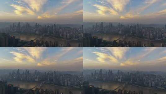 重庆渝中半岛日出日落高清在线视频素材下载