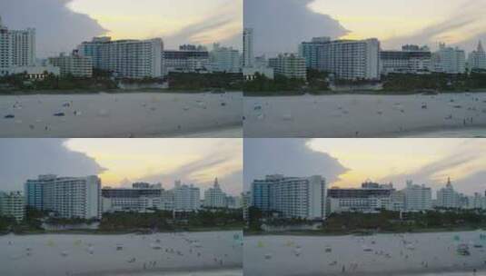 迈阿密海滩的航拍高清在线视频素材下载
