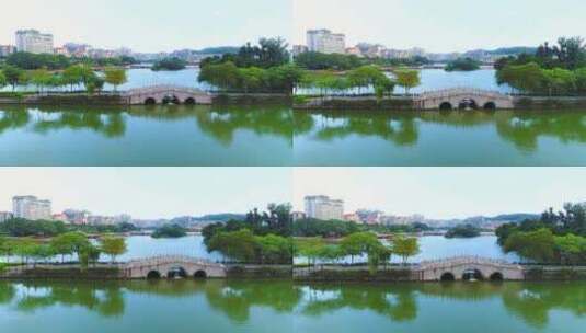 惠州西湖陈公堤大景2高清在线视频素材下载