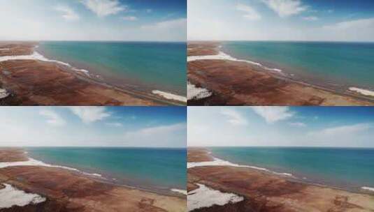 航拍青海湖风光高清在线视频素材下载