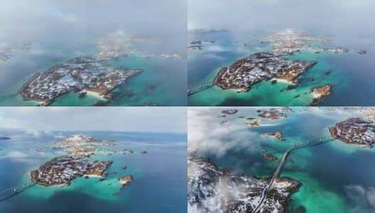 4K航拍北欧挪威索玛若伊岛最美风光高清在线视频素材下载