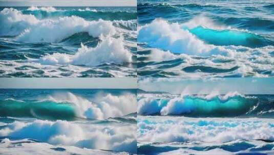 大海 海浪高清在线视频素材下载
