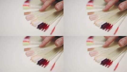 指甲油样品的人选择高清在线视频素材下载