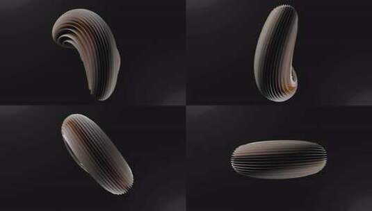 动态波浪和未来色相元素。现代技术设计。3高清在线视频素材下载