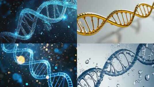 DNA人体基因生命工程基因分子基因螺旋高清在线视频素材下载