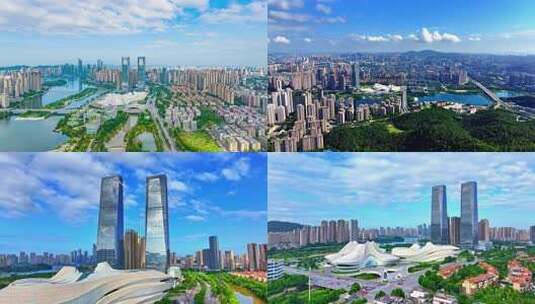 长沙梅溪湖国际文化艺术中心高清在线视频素材下载