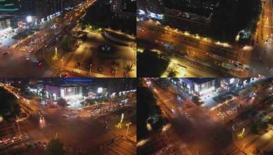 杭州下沙文泽路路口高清在线视频素材下载