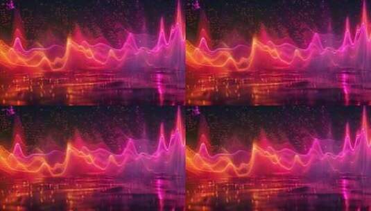 声波粒子动画高清在线视频素材下载