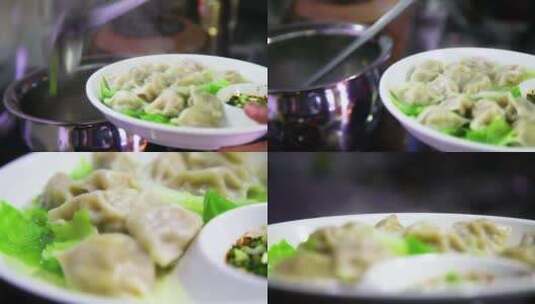 中国美食水饺高清在线视频素材下载