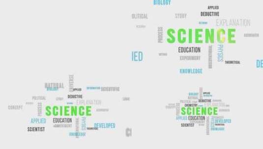 词云科学高清在线视频素材下载
