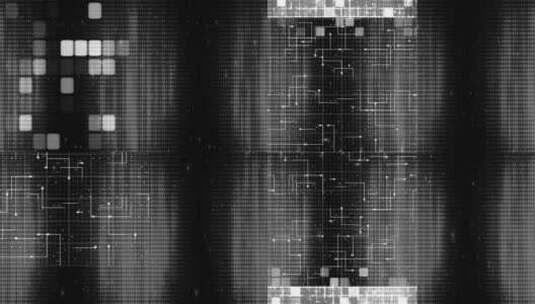 黑白科技感线条网格特效高清在线视频素材下载