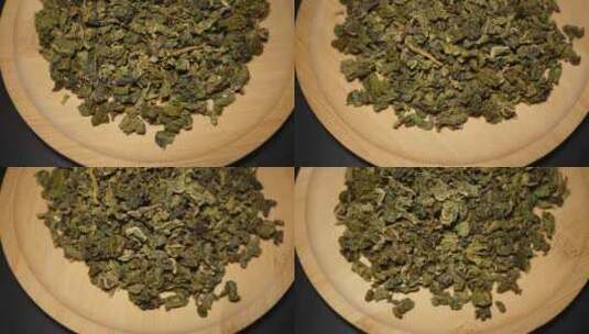 桑叶茶干桑叶花茶中医中药代茶饮高清在线视频素材下载