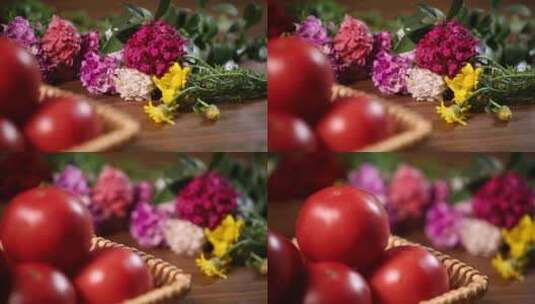 番茄西红柿蔬菜美食 (4)高清在线视频素材下载