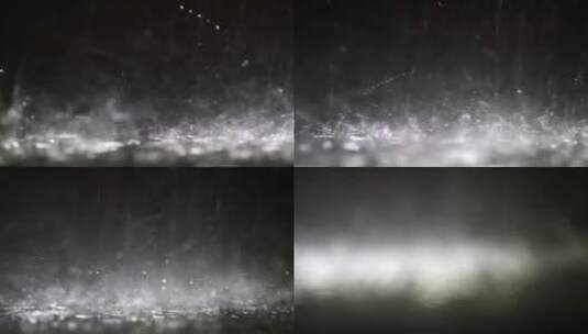 地面上的雷暴降雨高清在线视频素材下载