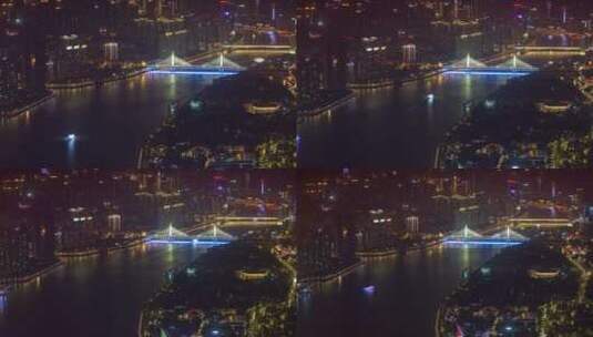广州城市景观与船舶交通高清在线视频素材下载