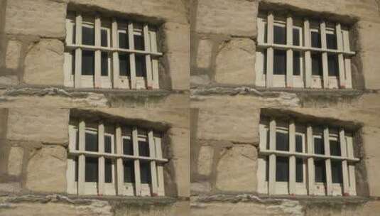 旧监狱窗户特写镜头高清在线视频素材下载