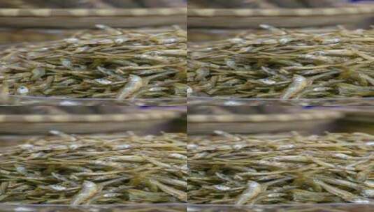 乡下特产小鱼干 火培鱼4k美食干货高清在线视频素材下载