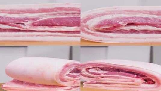 新鲜猪肉高清在线视频素材下载