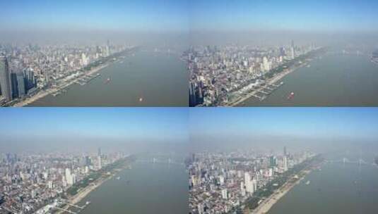 武汉江岸区大景片段4推近俯拍高清在线视频素材下载