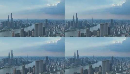 上海陆家嘴航拍空镜高清在线视频素材下载