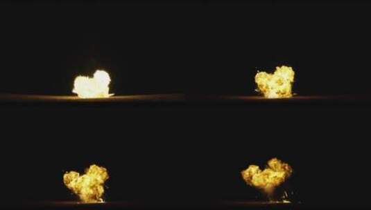 4k爆炸生成的多种火焰效果背景视频素材45高清在线视频素材下载