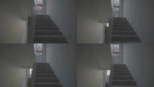 别墅豪宅内转角楼梯SLOG3高清在线视频素材下载