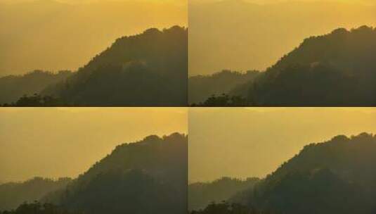 朝阳中的山脊高清在线视频素材下载