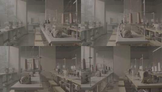 阿莱4k缝纫机工坊制衣作坊高清在线视频素材下载