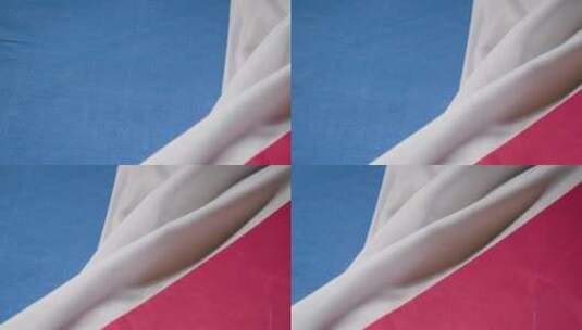 工作室拍摄的法国国旗特写高清在线视频素材下载