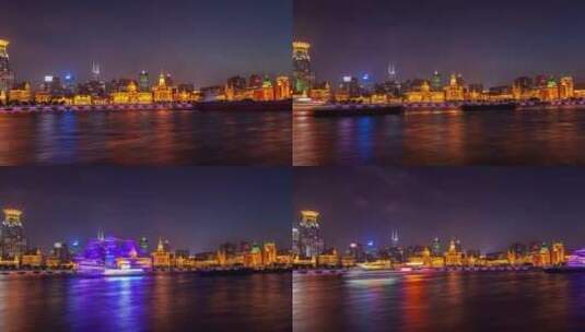 上海黄浦江延时拍摄高清在线视频素材下载