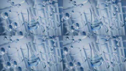 实验室化学器皿滴管3D渲染高清在线视频素材下载