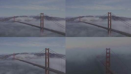 云海中的桥高清在线视频素材下载