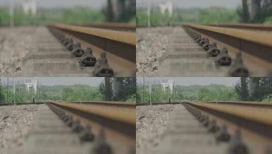 铁轨——双子星拍摄高清在线视频素材下载