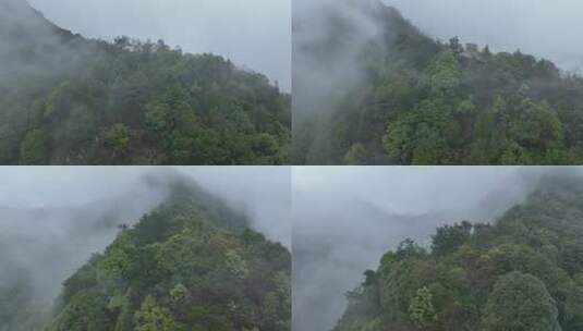 烟雨云雾缥缈的大山高清在线视频素材下载