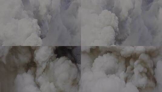 浓烟 火山烟高清在线视频素材下载