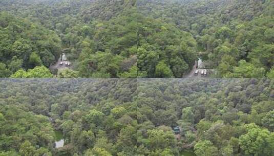 航拍湖南长沙岳麓山5A景区高清在线视频素材下载