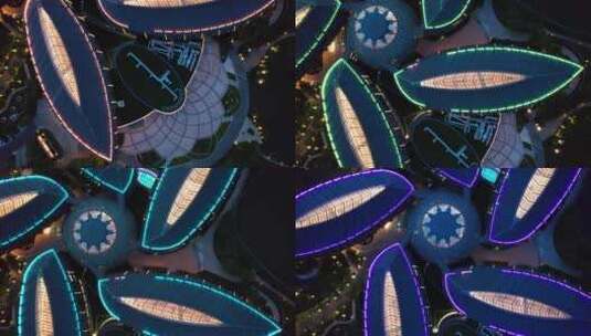 上海滴水湖洲际酒店高清在线视频素材下载