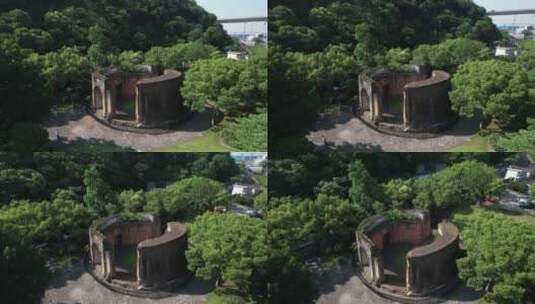 宁波海防历史纪念馆安远炮台中法战争遗址高清在线视频素材下载