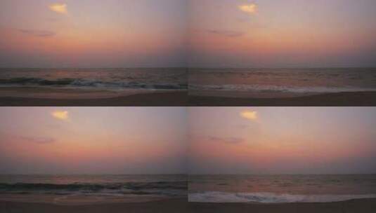 日落后的美丽景观海高清在线视频素材下载
