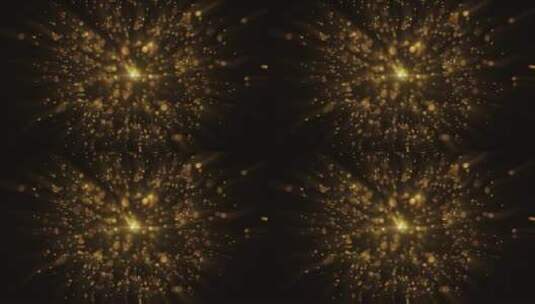 金色光线粒子爆炸高清在线视频素材下载