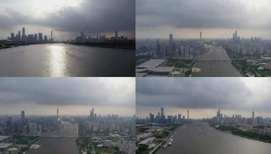 2023广州珠江两岸城市风光高清在线视频素材下载