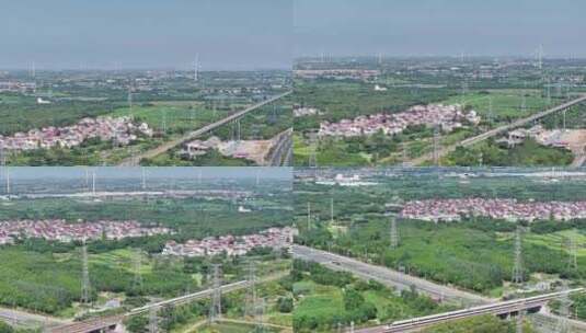 溧阳 溧阳站 高铁穿梭城市 城市发展高清在线视频素材下载